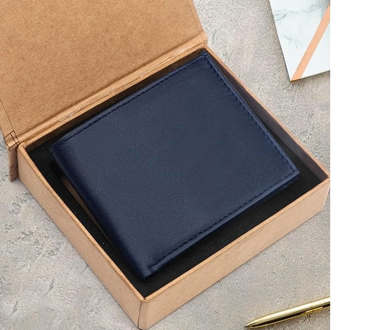 Blue Color Leather Wallet