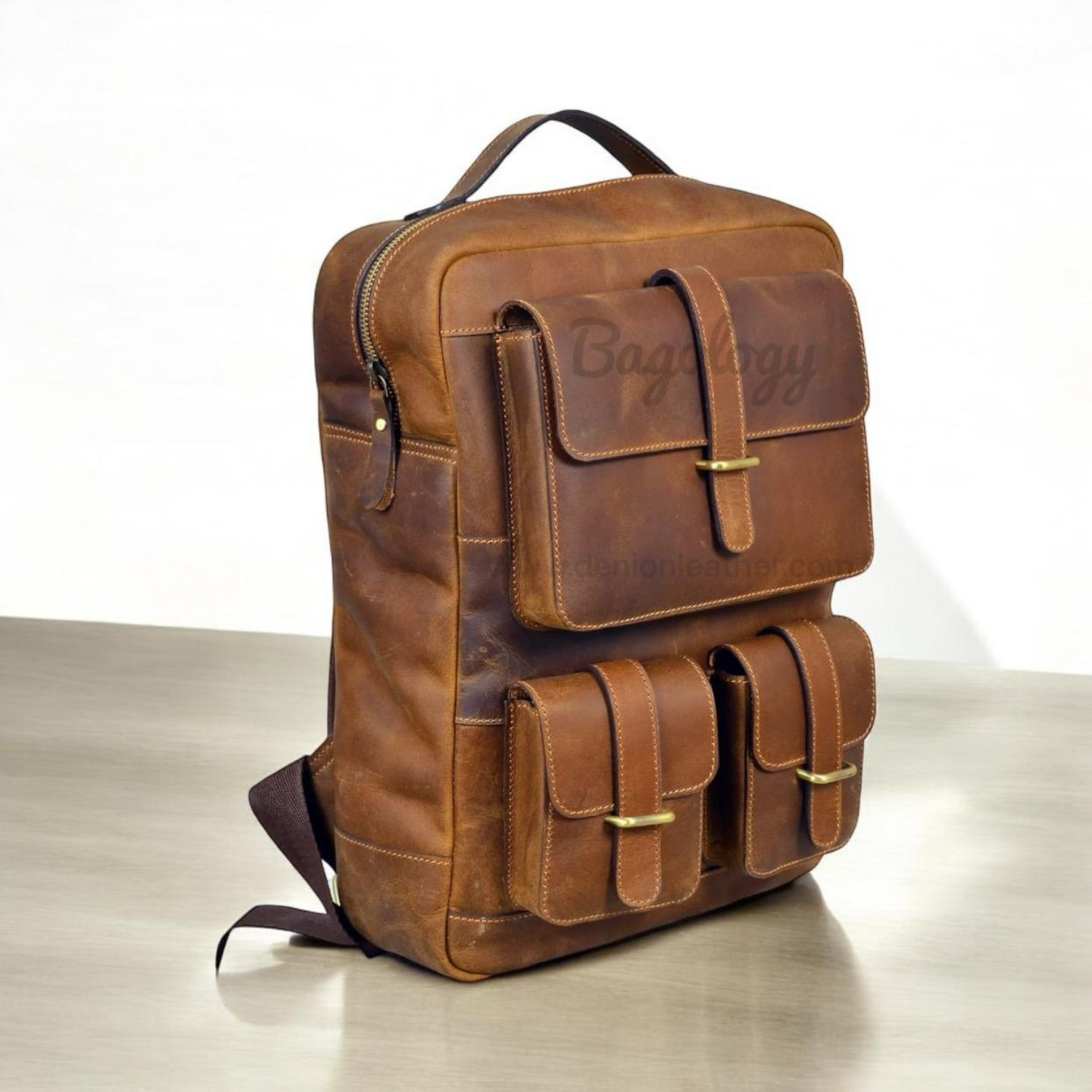 Deluxe Executive Office geniune leather Laptop Backpack – 20 Inch Corporate & Conference Gift | Denion Leather