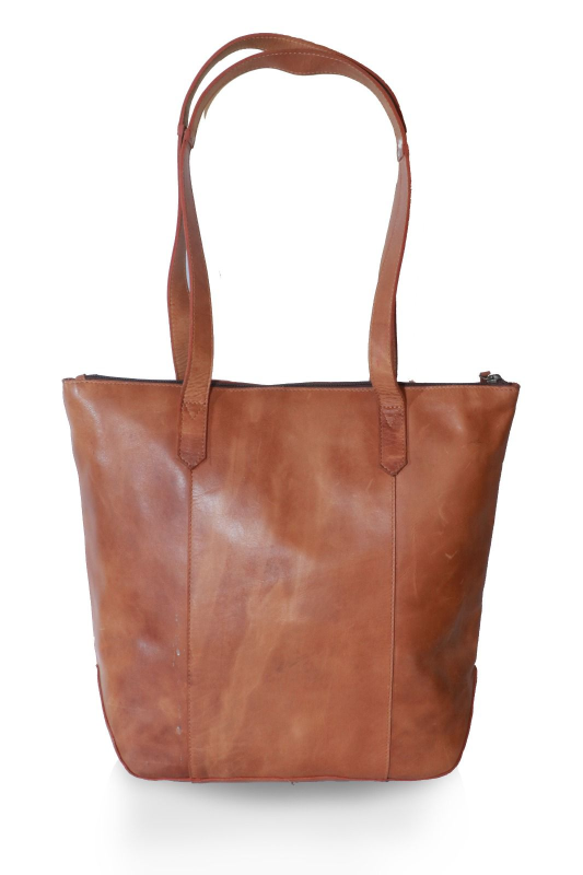 leadies leather tote bag