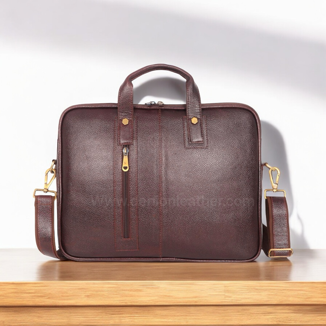 Deluxe Executive Leather Laptop Bag – 16 Inch Multi-Compartment | Corporate Gifting & Conference | Denion Leather